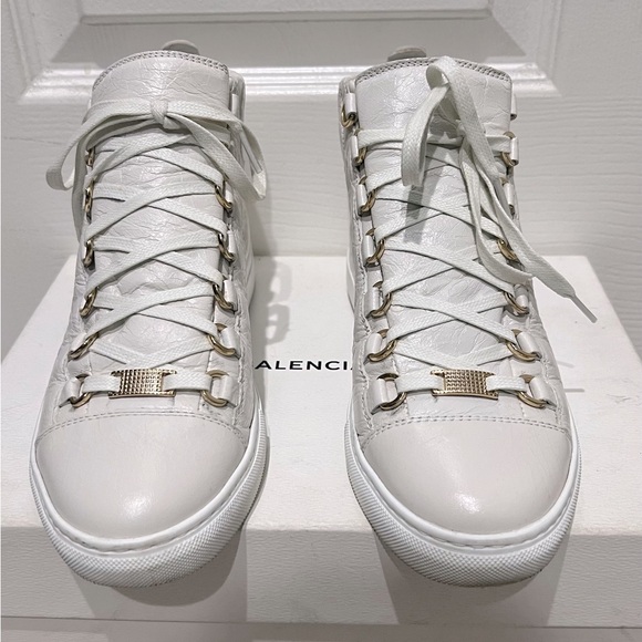 BALENCIAGA WOMEN'S SNEAKER SIZE 8- white - Picture 5 of 6